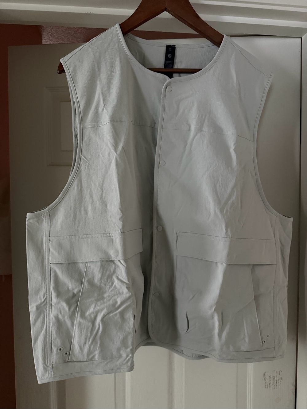 lululemon athletica Cream Lightweight Jacket with Branded Neck Tape